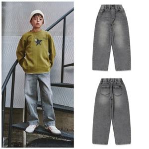 블루테일 12 AZG3PT02GY 그레이 배기핏 데님 팬츠PG