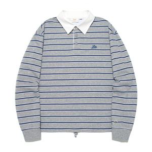 [LEE]LEE 우먼 럭비 긴팔 티셔츠 그레이 LE2503LT61GR