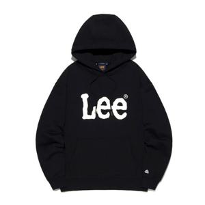 [LEE]LEE 빅 트위치 로고 후드 티셔츠 블랙 LE2503HD01BK