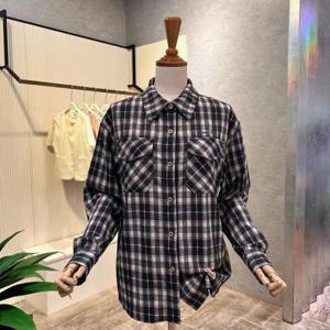 [ab.f.z]AOZ4HB011_레터링 포켓 체크셔츠