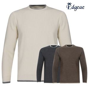 남성니트 TC 엣지애 남성 띠배색 댄디 라운드넥 니트 MCTW4SM5430