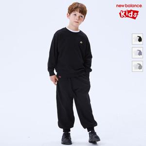 [뉴발란스키즈] NK9YF3103U(19) 블랙 [3PCS] ESSENTIAL) 라운드 스  셋업