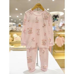 [오가닉맘] 아동  캐러셀긴소내의 (MKFP9K07)