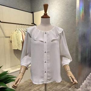 [ab.f.z]AOZ3HB47I_프릴 카라 단추 블라우스