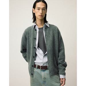 일꼬르소 25FW 텍스쳐 라운드넥 가디건 차콜 그레이 IESW5F102CG