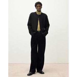 일꼬르소 25FW 텍스쳐 라운드넥 가디건 블랙 IESW5F102BK