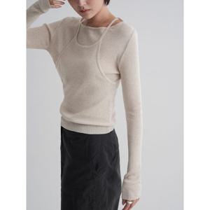 (125851MB1A) [에잇세컨즈] 레이어드 풀오버  베이지