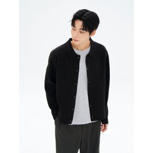(22585AEQ15) [에잇세컨즈] 밀라노 칼라 버튼 카디건  블랙