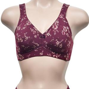 보엠 고혹적인 플라워 여성 노몰드 A컵 브라 볼륨업