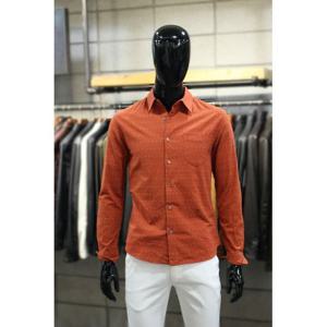 [빠니깔레]MARIO워시드코튼 슬림핏 레드도트셔츠 d-gcsh59red