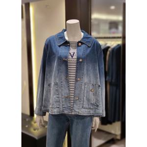 [트리아나]MARIO소고 카라넥 밑단 워싱포인트 긴팔데님재킷AL1GA1