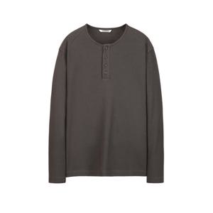 일꼬르소 25FW 에센셜 헨리넥 롱슬리브 차콜 그레이 IETS5F504CG