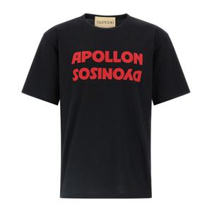 발렌티노 아폴론/디오니소스 코튼 반팔 티셔츠 V0MG16PB6E 0NR