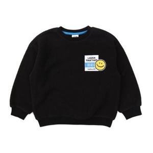 [래핑차일드]스마일 뽀글이 맨투맨_BK (83C2933231)