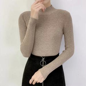 [올리비에스클로젯] 골지 슬림 반목 긴팔 니트_O2509KN045C