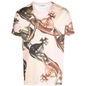 25 FW 비비안웨스트우드 그래픽 프린트 반소매 티셔츠 3G01000GJ004MGO TP442167544