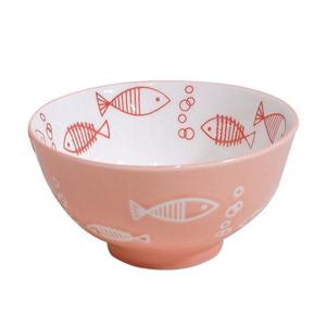 아쿠아리오 대접세트 5P(핑크) 도자기 면기 밥그릇 공기 식기