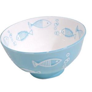 아쿠아리오 대접세트 5P(블루) 도자기 면기 밥그릇 공기 식기