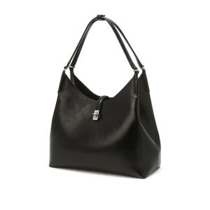 [헤지스] HIBA5F173BK_여성 블랙 버클장식 소가죽 토트백 L