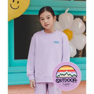 [아웃도어프로덕츠 키즈]서클 마운틴 그래픽 맨투맨 (퍼플) OD231IMM01_LPU