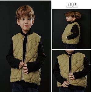 [빈]BZ61VT01OL 다이아몬드 퀼팅 올리브 그린 베스트