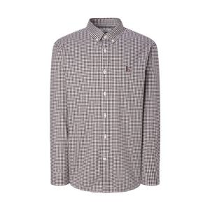 [헤지스]헤지스 버건디 체크 면 긴팔캐주얼셔츠 WHSH4C403D2