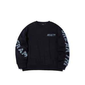 인터크루 남성 루즈핏앞뒤빅레터맨투맨 ITV4TM15ABK (블랙)