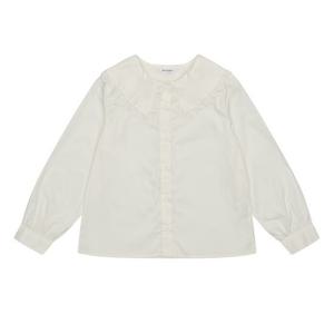 [에꼴리에]MARIO여아 레이스 빅카라 블라우스 23C5651_WT