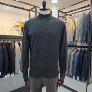 트레몰로 HC05 하프터틀넥 차콜 솔리드 니트 가을겨울용 TRNBH5W32916105