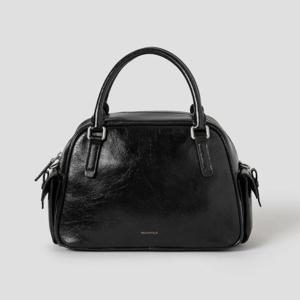 [빈폴] 쥬니 라운드형 탑지퍼 토트백 - 블랙 BE59D3M025