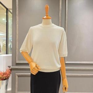 [아니베에프]A59KPO510_은사 펄감 진주장식니트