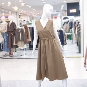 [ab.f.z]브이넥 집업 원피스 베스트 FSPHZ4O31J