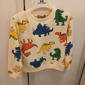 TALENTKIDS (쁘띠앙팡) HC24 로아크림공룡맨투맨 PCY52BTS07