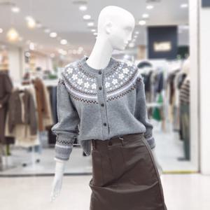 [ab.f.z]넥 플라워 포근 가디건 니트 FSPHZ4Y38K