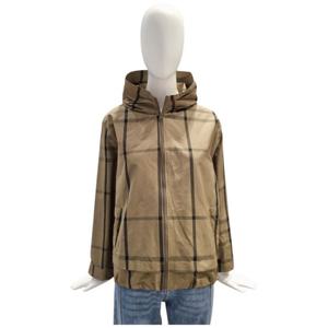 [페이지플린]후드넥 체크 루즈핏 집업 점퍼 F5CJP004