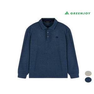 그린조이 세이브존07 남성 시보리 솔리드 기모 PK 티셔츠 GF24KY21M3