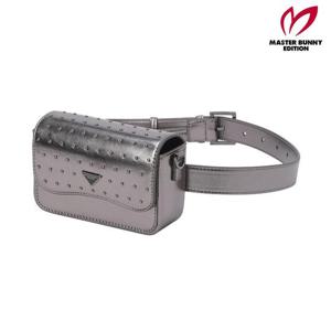 마스터바니  (421E3BG110) 여성 페이크 레더 스터드 투웨이 벨트백