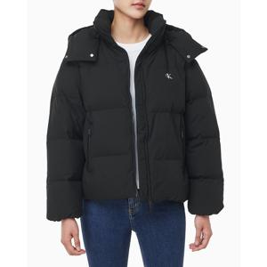 [캘빈클라인 진]여성 CK 립스탑 후드 패딩 점퍼 블랙 47D568G (47D568G-UB1)