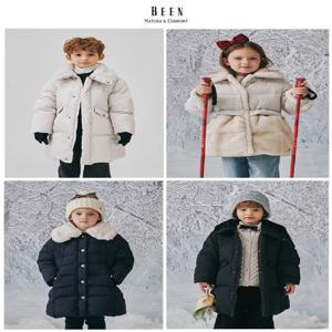 [빈](BZ64JP01LB,BZ64JP02NV,BZ63JP01BK,BZ63JP02IV)4종택1 롱다운 점퍼 퍼 배색 다운점퍼