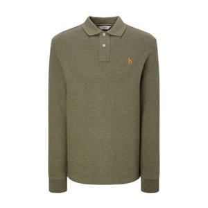 [헤지스]헤지스 카키 멜란지 면혼방 긴팔카라티셔츠 WHTS4D431K2