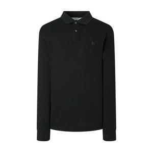 [헤지스]헤지스 블랙 단색 면혼방 긴팔카라티셔츠 WHTS4D432BK