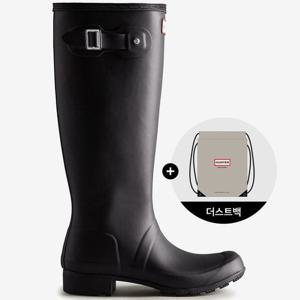 헌터 [WOMEN] 오리지날 투어 톨 레인부츠 - 블랙 WFT2210RMABLK