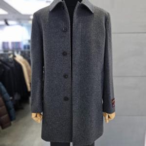 [바쏘]남자 그레이 울 캐시미어 셋인카라 맥코트 WSAFZ4CJ09A