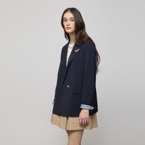 [듀엘]턴업 레터링 셋업 싱글 자켓 D252MSF235