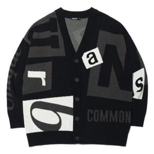 리트머스 HC12 타이포 믹스  자카드 가디건 LQ5SU512-076