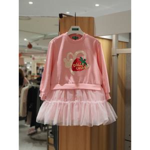 베네통키즈6 져지 매치 샤 원피스 QAOP17561 25W