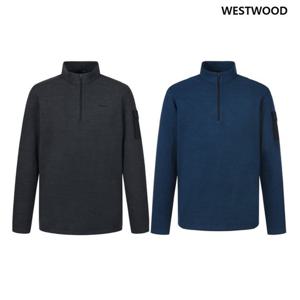 [웨스트우드] 남성 아웃도어 기모 집업 티셔츠 (2컬러) WP4MTTS333