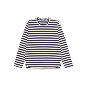 준야 와타나베 꼼데가르송 긴팔 티셔츠 WPT0040511 NAVY NATURAL