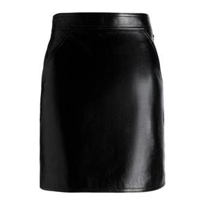 발리 하이웨이스트 가죽 스커트 WLE05FPE061