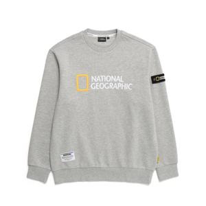 [내셔널지오그래픽 (행사)]폴리카터 빅 로고 풀기모 맨투맨 N234USW060